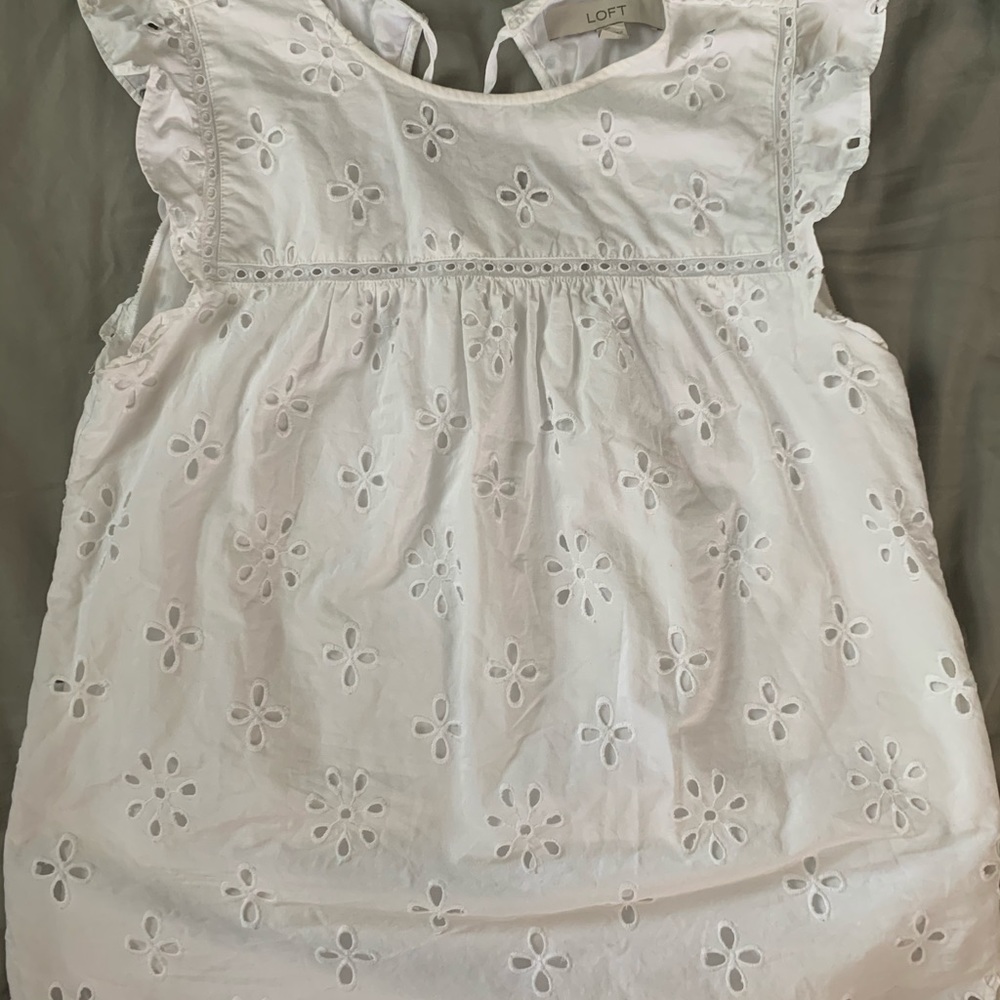 Loft White Detail Top